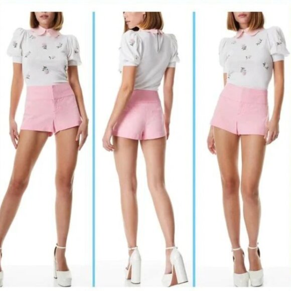 Alice and Olivia Jeans NWT Women's Primrose OLIVIA Denim Shorts, Size 32